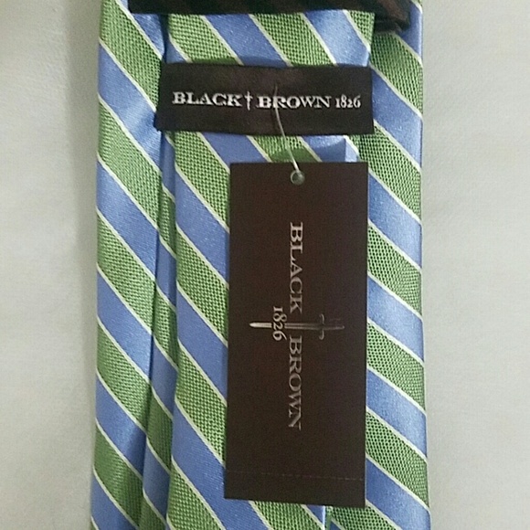 Mens Black & Brown 1826 Tie NWT - Picture 3 of 7